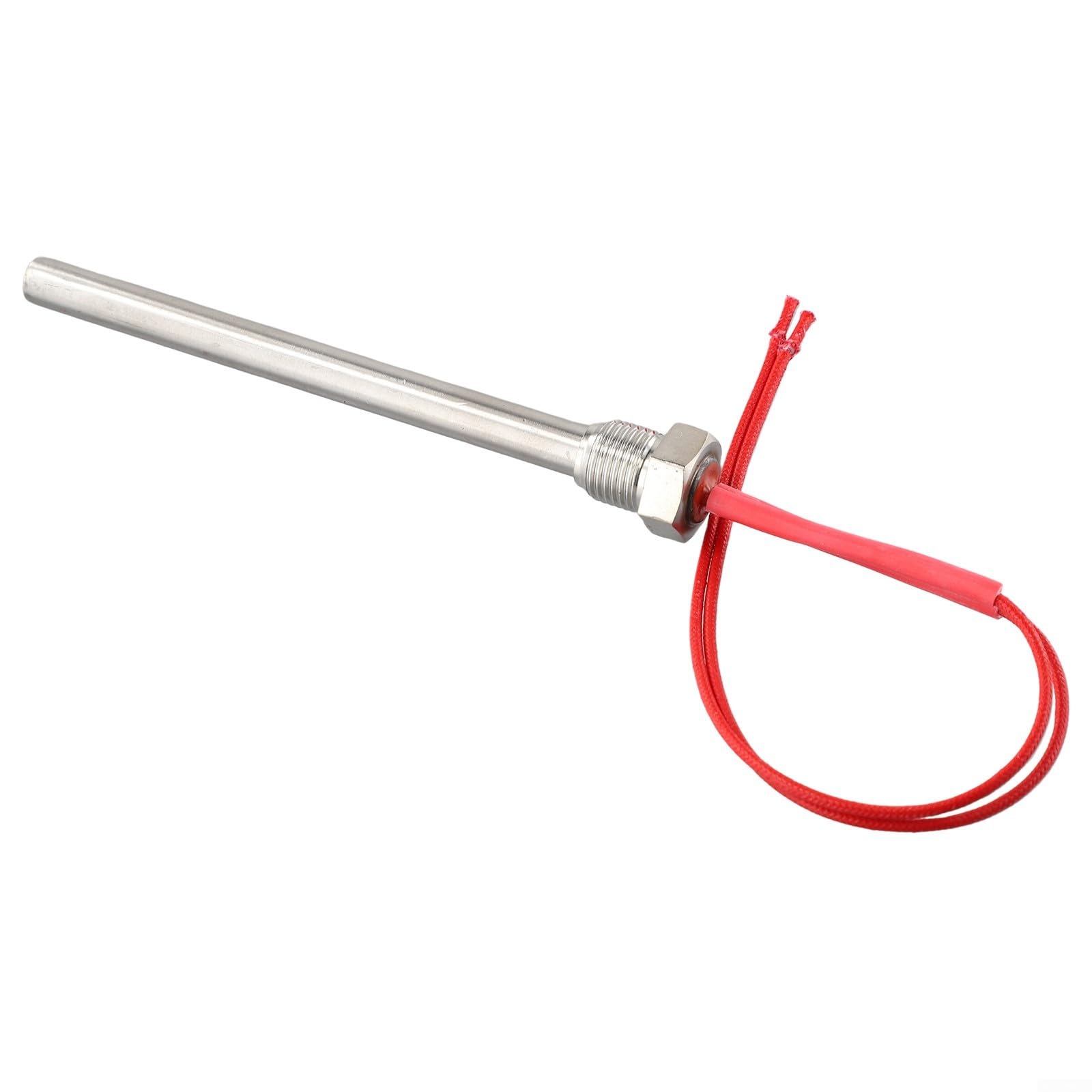 220V 350W Stainless Steel for Hot Rod Igniter For Wood Pellet Stoves And Fireplaces, Replacement Heating Tube Gray + Red(140 * 10mm)