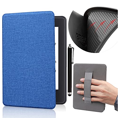 Custodia in Tessuto da 6 per Kindle 11a Generazione Modello C2V2L3 . con Cinturino da Polso con Riattivazione Automatica per la Sospensione