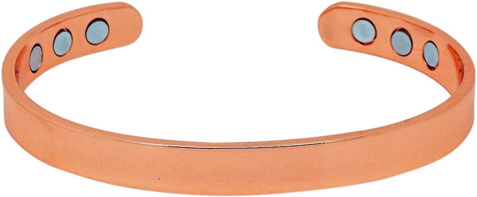 Rose Gold Pure Copper Bracelet - Holistic Approach to Relief Arthritis Pain and Improve Blood Circulation for Better Mental Energy