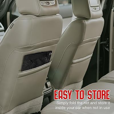 Zone Tech Back Seat Car Pet Mesh Net Cage Barrier (Medium)