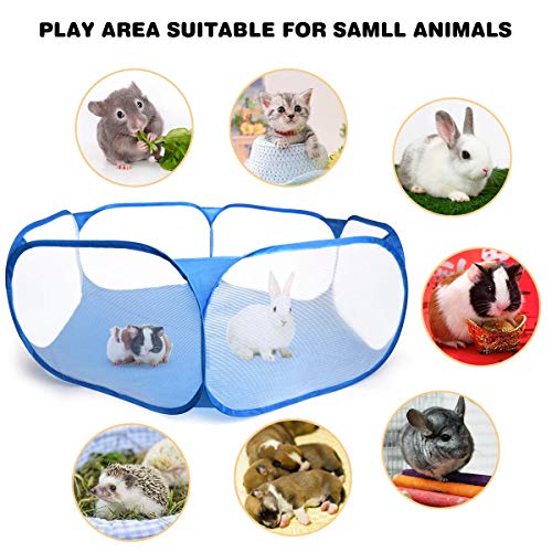 Guinea Pig Cage Rabbit Cage Indoor with Mat Playpen Perfect Size for Small Animal Pet Play Pen Easy to Clean Exercise Yard Fence Portable Tent for Hamsters, Chinchillas, Hedgehog, Puppy, Cats - Image 4