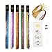 40'' Hair Tinsel 1000 Strands Ten Color （Sparking Gold, Green, Hot Pink, Rainbow, Champagne Gold, Crimson, Sky Blue, Sapphire Blue, Silver, Violet)