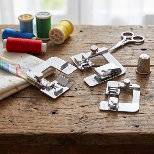 Juego de 3 pies para dobladillo de máquina de coser miniatura 6