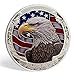 AtSKnSK Veteran Challenge Coin Thank You for Your Service Military Appreciation Coin with Eagle and Soldiers Honor Courage and Pride (Silver)