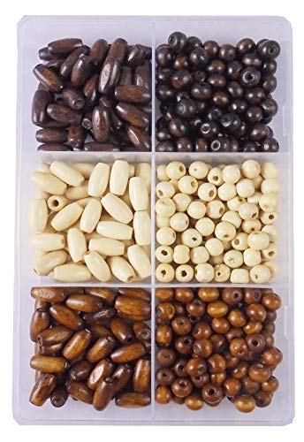Image of eshoppee Wood Round Beads 450 Piece
