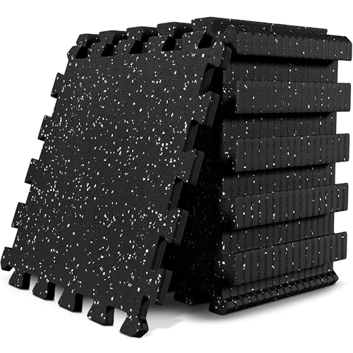 bemaxx Gym Mats Set - 18 pcs Rubber Top + EVA...