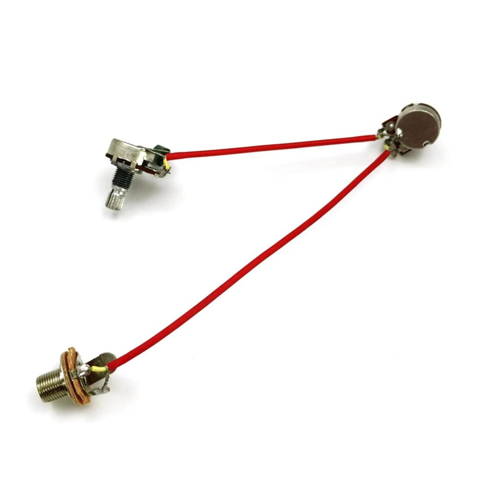 Kit de precableado para guitarra eléctrica con arnés de cableado de 3 cables y potenciómetro de 500 K