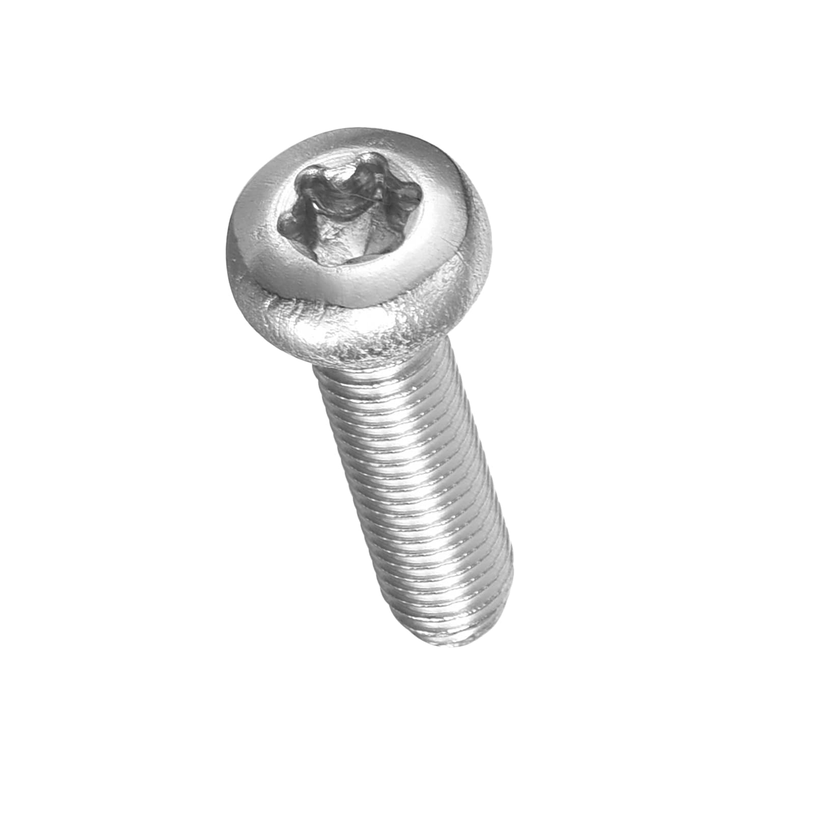 METALLIXITY Pan Head Torx Security Screws Bolts (M3-0.5x12mm) 30Pcs, Button Torx Head Machine Screws 304 Stainless Steel