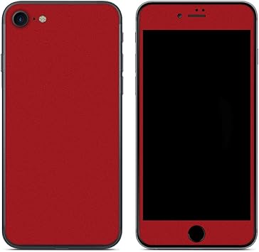 Amazon Wraplus スキンシール Iphone7 と互換性あり レッド 前面 背面タイプ エコ包装 Wraplus スキン シール