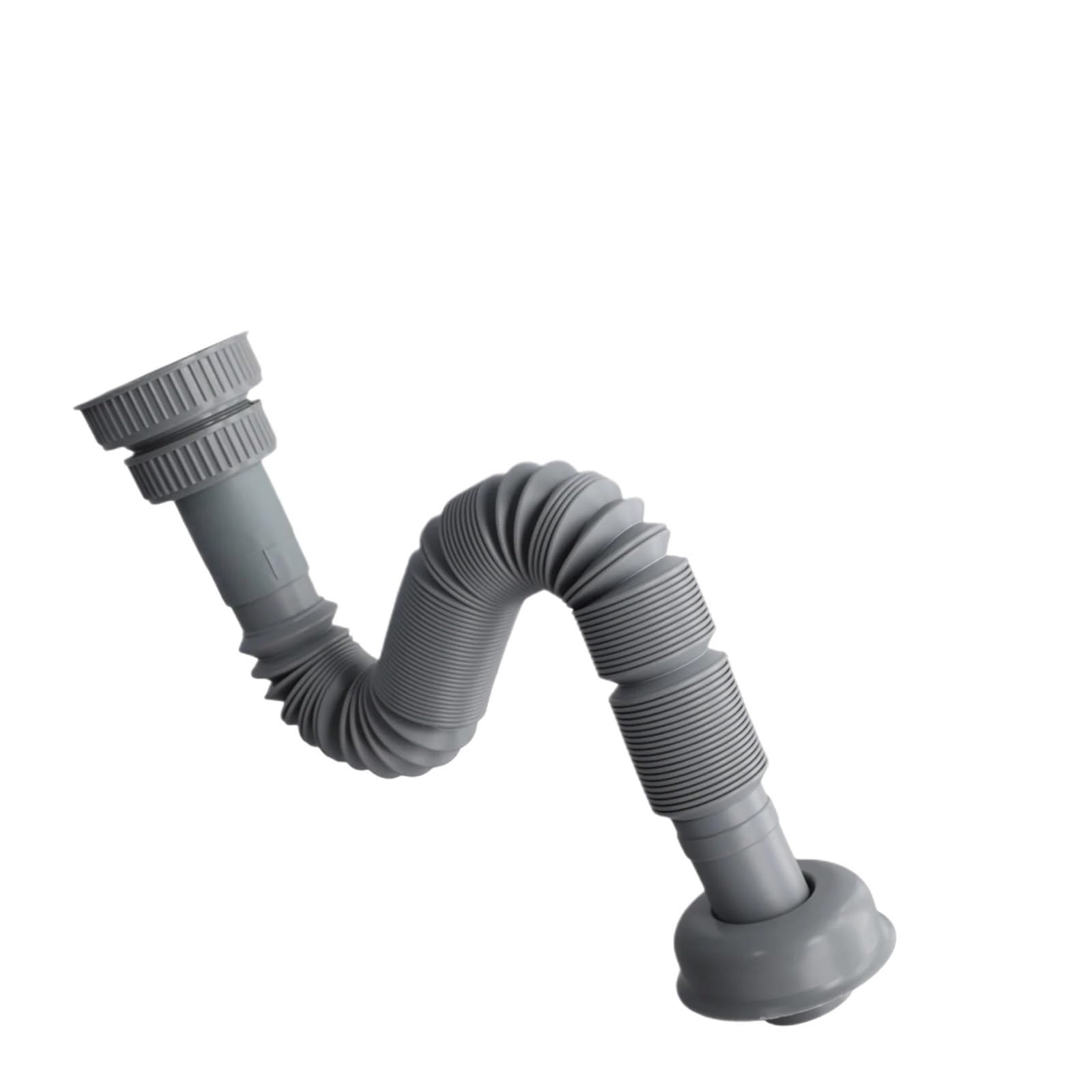 Gchgfjfd Grey Kitchen Sink Drain Pipe Expandable Connecting Hose Kitchen Basin Drainage Pipe For 32/45/56Mm Interface