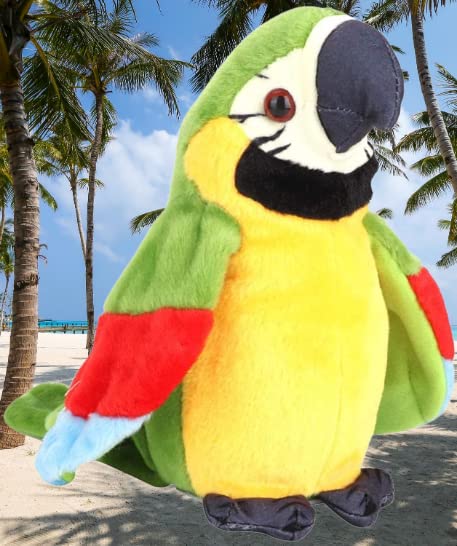PELO Talking Parrot Toy Record Interactive Plush Toy Repeat Speaking Parrot Flapping Funny Plush Toy for Kids Children Birthday Gift Multi Color (B0B399LP6H) Amazon Price History, Amazon Price Tracker