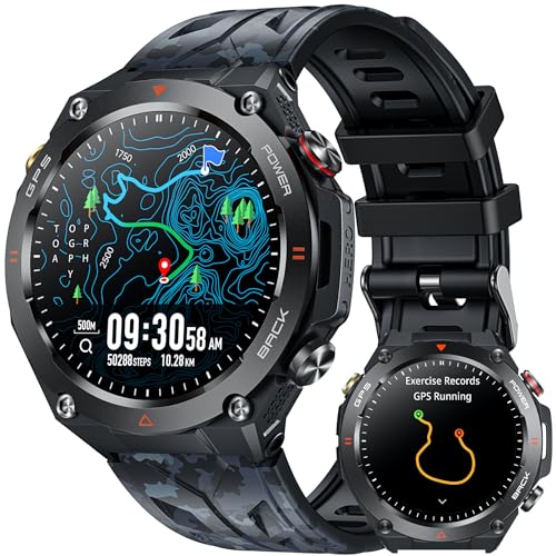 GPS Montre Connectée Homme avec Boussole: 1,45