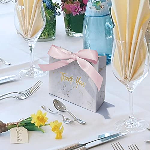 PERFECTHA Papier Candy Box, DIY Geschenken Candy Bag Box Met Marmer Patroon, Snoep Dozen Voor Bruiloft Engagement… - Image 7