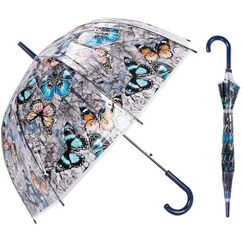 ThreeH Clear Bubble Umbrella with Automatic Open Cover