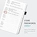 Elegant Password Book with Alphabetical Tabs - Hardcover Password Book for Internet Website Address Login - 5.2