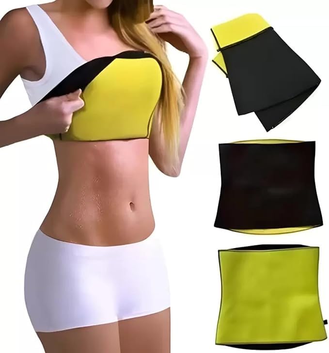 STORIA Unisex Hot Body Shaper Neoprene Slimming Belt Tummy Control Shapewear, Stomach Fat Burner, Best Abdominal Trainer Workout Sauna Suit Weight Loss for Women & Men-image-43