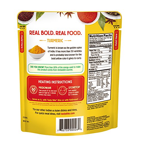 Tasty Bite Indian Entree Mushroom Masala 10 Ounce, Fully Cooked Indian Entrée With Mushrooms & Potatoes & Brown Rice Lentil 8.8 Ounce, Whole Grain Brown Rice With Savory Lentils And Herbs #TOP3