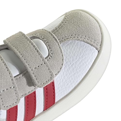Image of adidas Boys Vl Court 3.0 Slip On Sneakers Shoes Casual - Pink, White