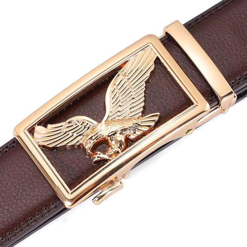Image of WildHorn Men's Genuine Leather Belt for Men| Premium Auto-Lock Buckle | Adjustable up to 48 inch | Formal & Casual Wear | Micro-Adjust Fit | Stylish Gift Box Included
