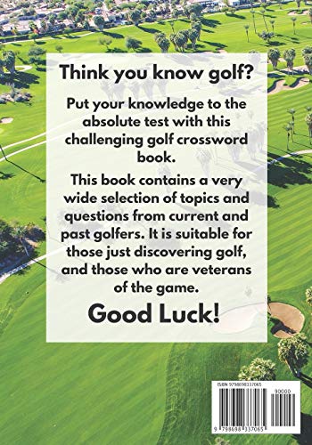 The ultimate golf crossword collection: Perfect gift for adults and older children who are fans of g