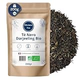 Tè nero Darjeeling biologico SFTGFOP1 in foglie sfuse - Tè vegano, 100% naturale, senza OGM - Agricoltura biologica - Confezionato in Francia - Confezione da 200 g (100 tazze)