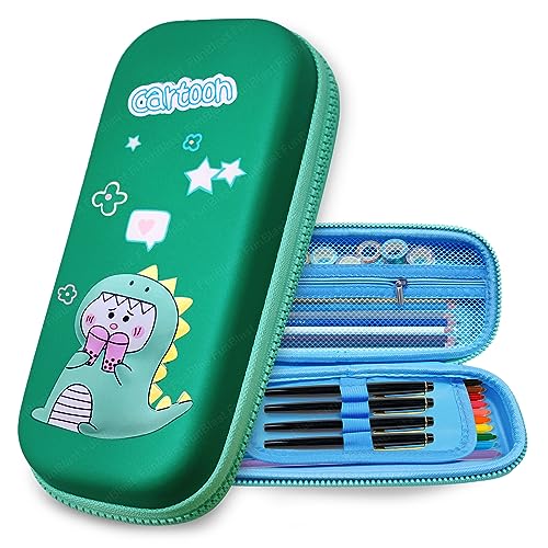 Image of FunBlast Dinosaur Pencil Case, Multipurpose Zipper Pouch for Boys and Girls, Kids School Supplies