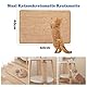 Kratzmatte Katze, 60x 40cm Sisal Teppich Katzen Kratzteppich Katzenkratzmatte Kratzbrett Wand,Katzenkratzbretter Kratzmatte für Schützt Teppiche und Sofas