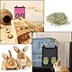 WizeFolk Heurutasche für Kaninchen, 2 Stück Heufutterbeutel, Heufutter für Meerschweinchen, Stoffbeutel für Futterspender, Heu, geeignet für Kaninchen und Hamster