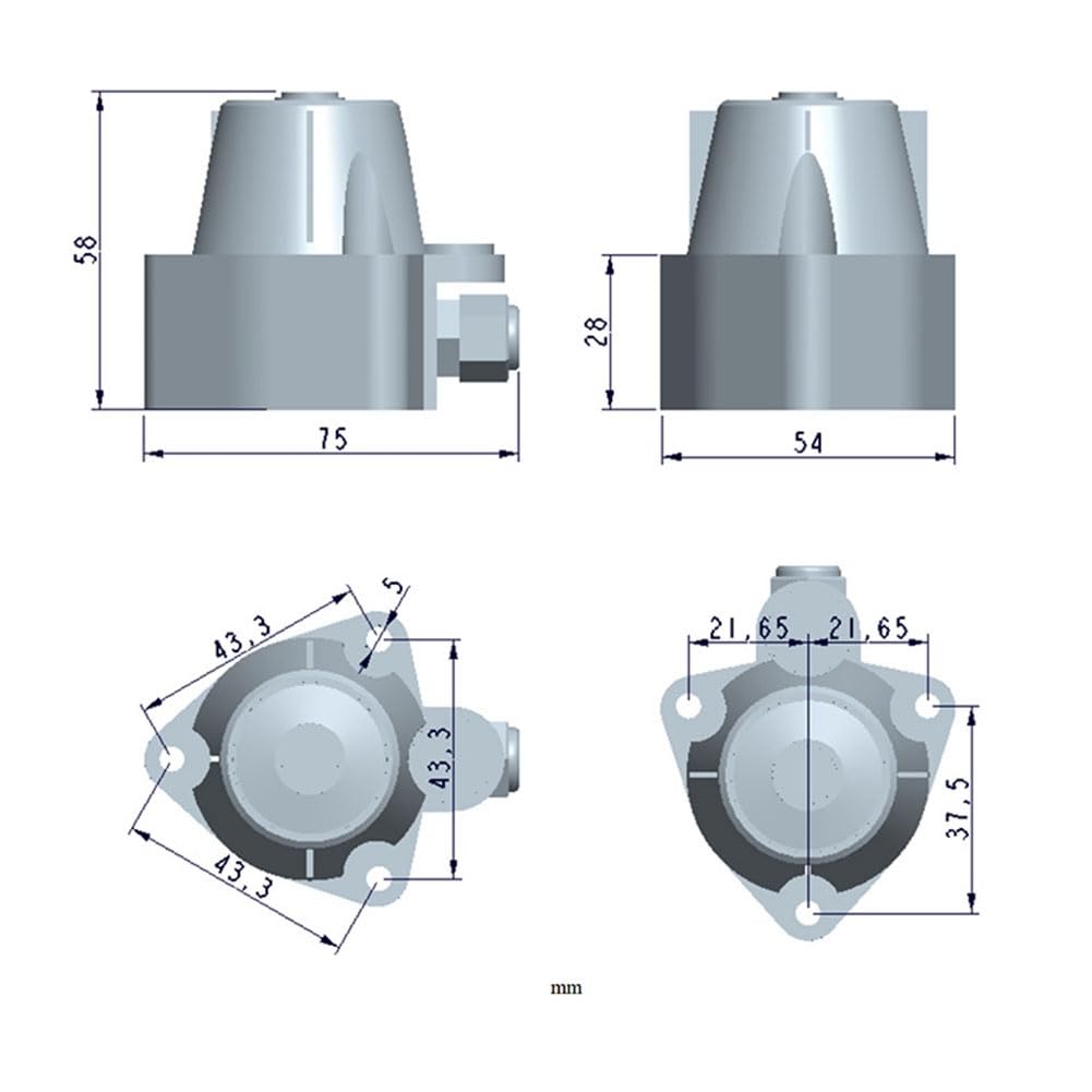 PYR20 Solarstrahlungs-/Pyranometersensor, Einfache Installation, Einfach zu Bedienen, Schwarz (4–20 MA)