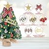 Prelit Mini Christmas Tree Tabletop with LED Lights, 2ft Artificial Xmas Tree with Treetop Star and Hanging Ornaments Small Christmas Trees Decoration for Home Cafe Office Desk, Green