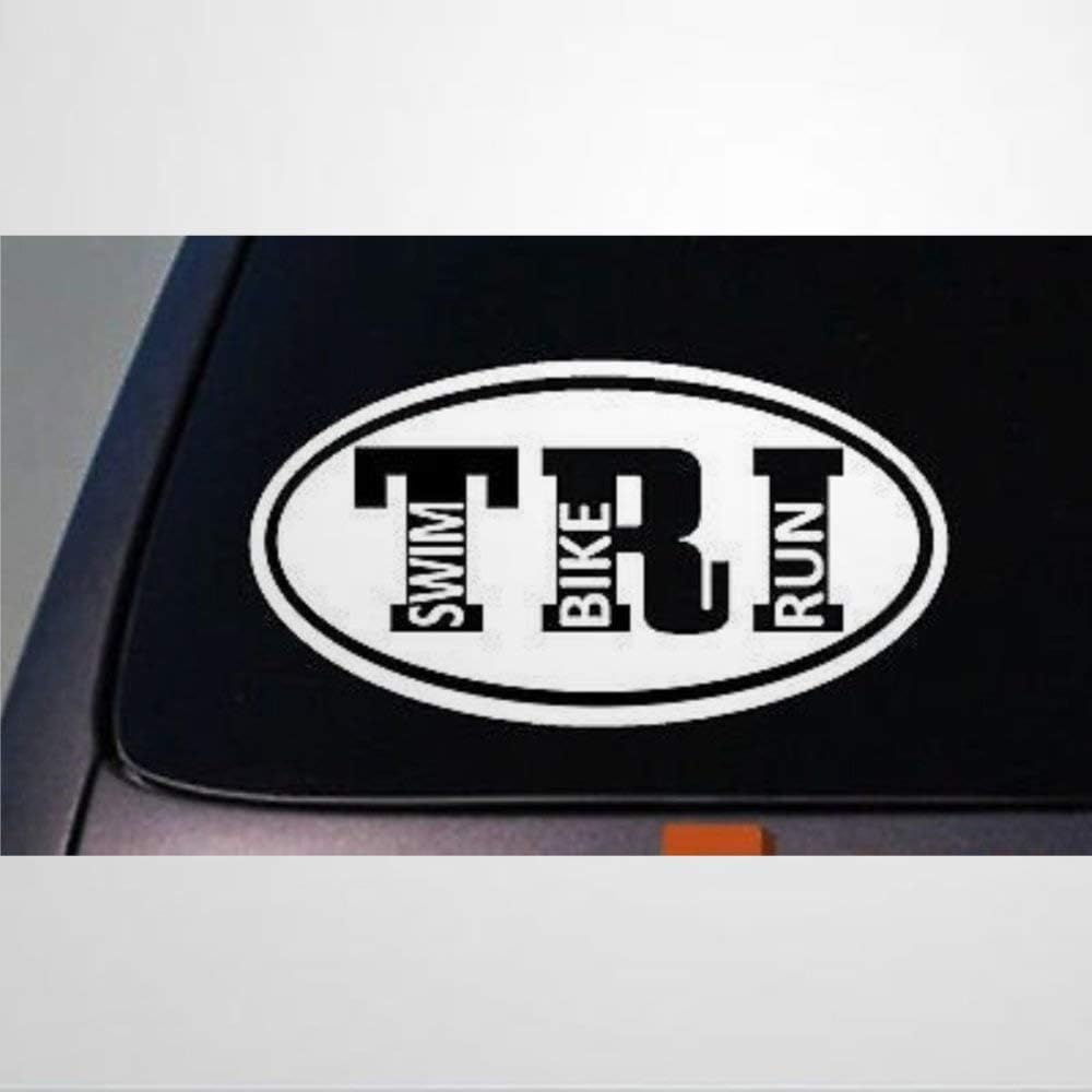 Triathlon Decal Sticker Running Decal Ironman Decal Stickers Car Decal Window Decal Vinyl Decal Die Cut Decals Funny Laptop Stickers Bumper Stickers Present