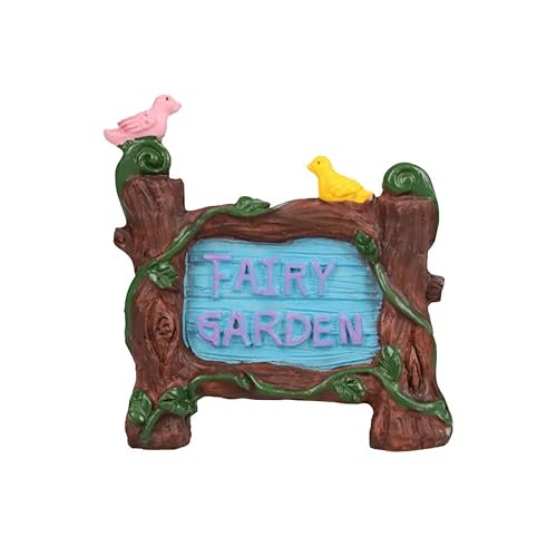 Show-Offs Fairy Garden Figurine Polyresin Accent Piece - Garden Sign - 3 x 3 Inches