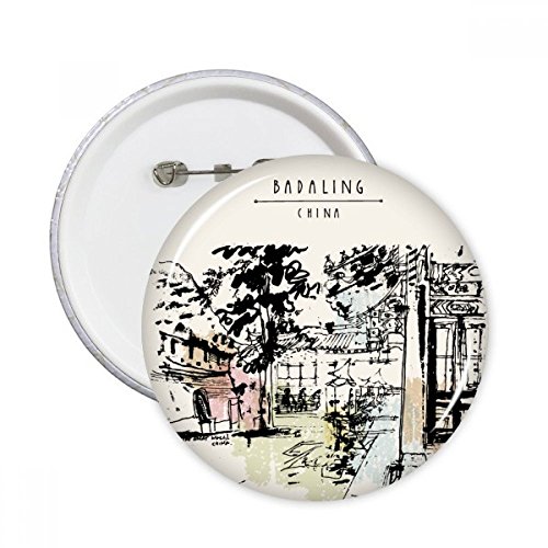 Badge bouton rond Chengdu Chine pour réparer ou sublimer un vêtement uni