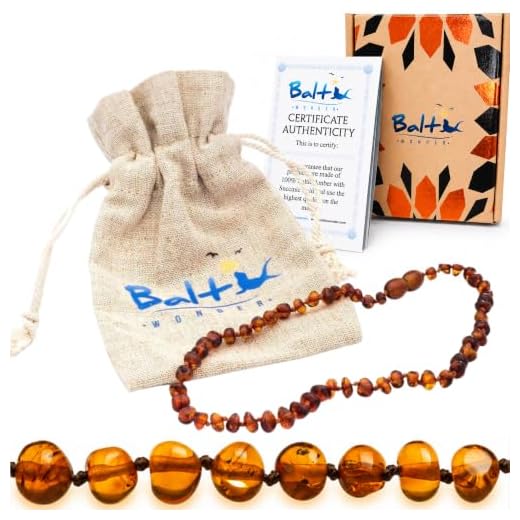 Baltic Wonder Baltic Necklaces (Baroque Cognac) Certified as 100% Authentic Baltic Amber.