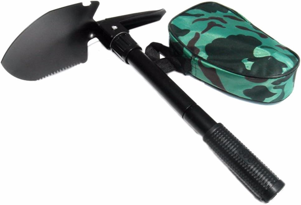 Camping Survival 5 In 1 Shovel Axe Saw Opener Compass Emergency Gear Tools
