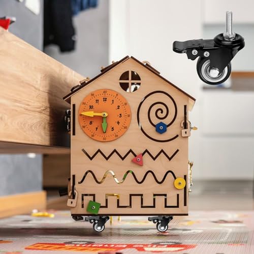 4 Stück Lenkrollen für Möbel, 40mm Möbel Rollen, Transportrollen, M8 Schwenkrollen mit Gewindestift und Kugellager für Wohn Büro, Tragkraft 50kg pro Rad