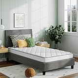 Novilla Twin Mattress 6 Inch, Foam and Spring Hybrid Mattresses for Restful Sleep, Twin Mattress for Kids, Medium Firm, CertiPUR-US Certified Foam, Durable Support, Eco-Friendly Packaging