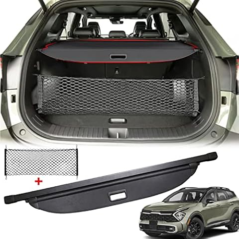 Volcaner Cargo Cover for Kia Sportage 2025 2024 2023 Accessories, Retractable Trunk Cover Privacy Security Screen Luggage Shield Shade for 2023 2024 2025 Kia Sportage Accessories(Leather) Cover