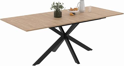 IDMarket - Table à Manger Extensible Rectangle Alix 6-10 Personnes