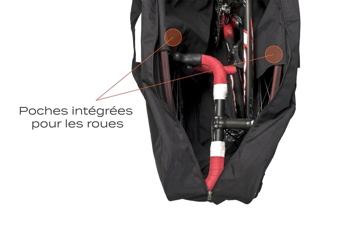 Housse De Transport Vélo de Route et VTT TRAINBAG CLASSIC de Buds-Sports - Compatible 29″ - Standard SNCF (130 x 90 cm) - Idéal pour Transporter Votre Vélo en Train, Bus et Voiture