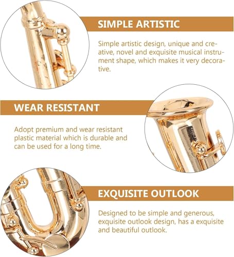 Image of AUGEN Exclusive Music Box Musical 360 rotatable Carousel Children's Wooden Men and Women Birthday Creative Christmas Valentine's Day Gift Home Decoration (Saxophone)