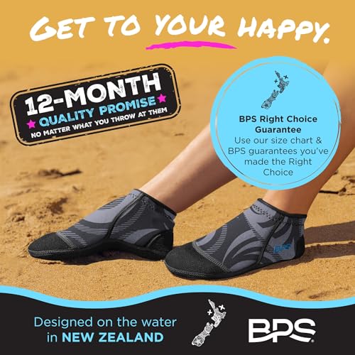 Image of BPS 'Aqua Series' 3mm Neoprene Water Socks for Sand, Beach, Soccer, Volleyball, Wetsuit Booties