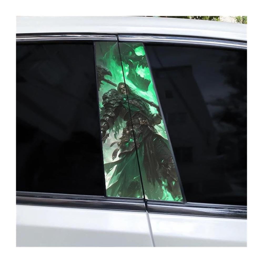 Autocollants pilier central de voiture imperméables anti-rayures Doomsday TYPE A