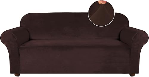 Miniatura 47 de Turquoize Funda elástica de terciopelo para silla, fundas para sofá, funda para silla de sala de estar, funda para sillón con brazos, funda para