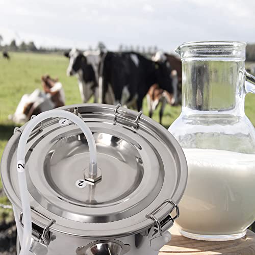 Machine à traire électrique chèvre à double tête et pompe à vide réglable 5L - 3