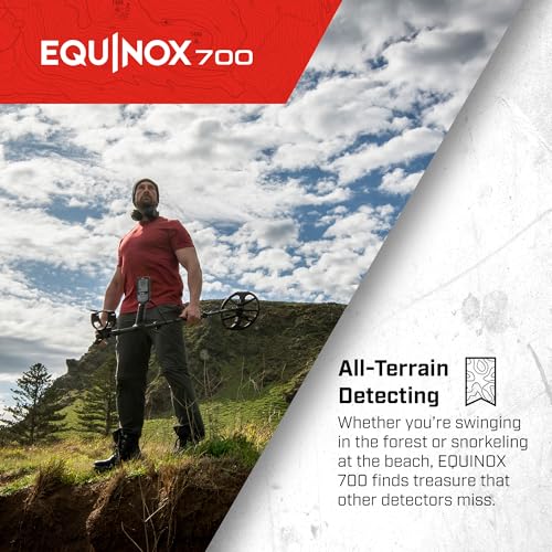 Image of MINELAB Equinox 700 Multi-Frequency Collapsible Metal Detector Bundle for Adults with EQX 11 inch & 6 inch Waterproof Coils, Wireless Headphones & PRO-FIND 40 Professional Pinpointer
