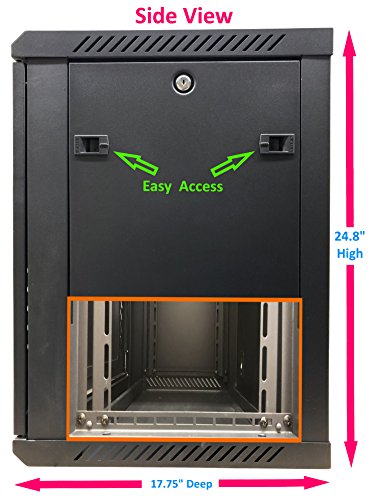 image for KENUCO 12U Wall Mount Rack Server Cabinet Data Network Enclosure 19-In