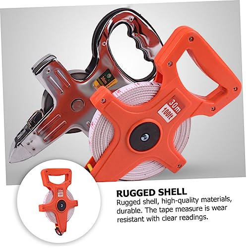 Cinta métrica retractil de 30m con carcasa naranja miniatura 6