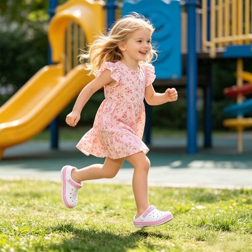Image of Girls' Clogs Garden Shoes Slip-on Water Sandals Lightweight Breathable EVA Slippers for Beach Pool Outdoor Play