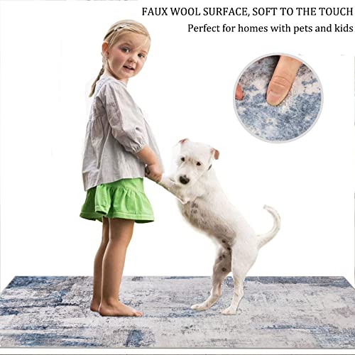 Famibay Runner Rugs For Hallway 2X8 Non Slip Washable Runner Rug Modern Abstract Runners For Hallways With Rubber Backing Low Pile Soft Flurry Carpet Runners For Hallway Foyer Kitchen Bathroom #TOP1
